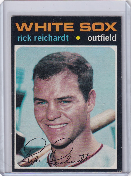 1971 Topps Baseball #643 Rick Reichardt - Chicago White Sox