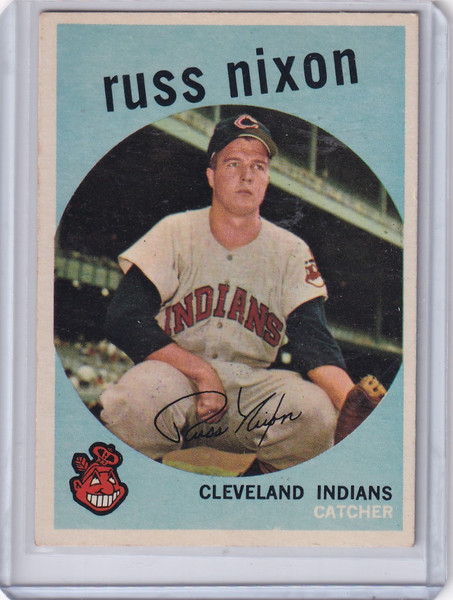 1959 Topps Baseball #344 Russ Nixon - Cleveland Indians