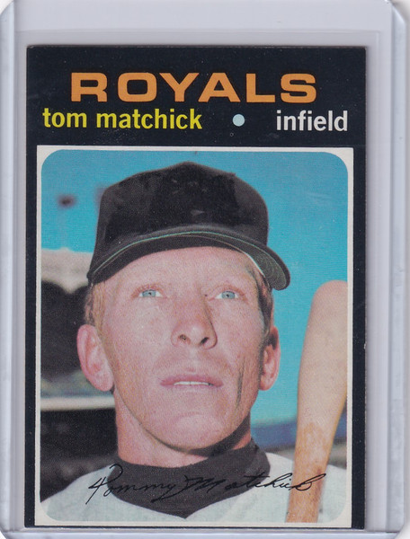 1971 Topps Baseball #321 Tom Matchick - Kansas City Royals
