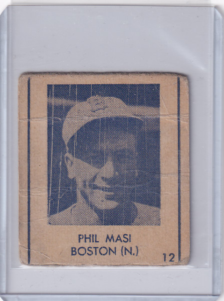 1948 R346 Blue Tint #12 Phil Masi - Boston Braves
