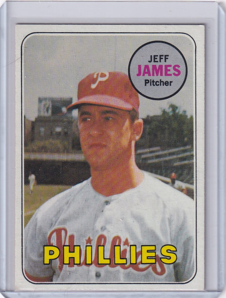 1969 Topps Baseball #477 Jeff James - Philadelphia Phillies RC