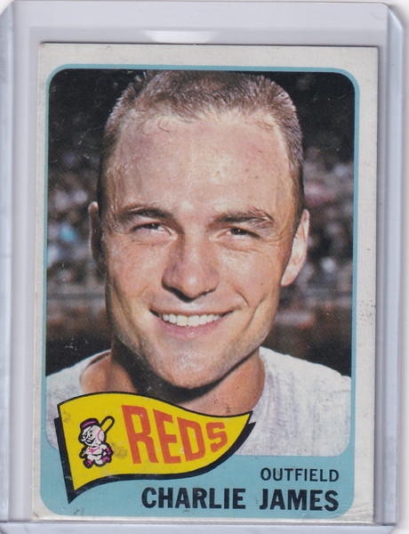 1965 Topps Baseball #141 Charlie James - Cincinnati Reds
