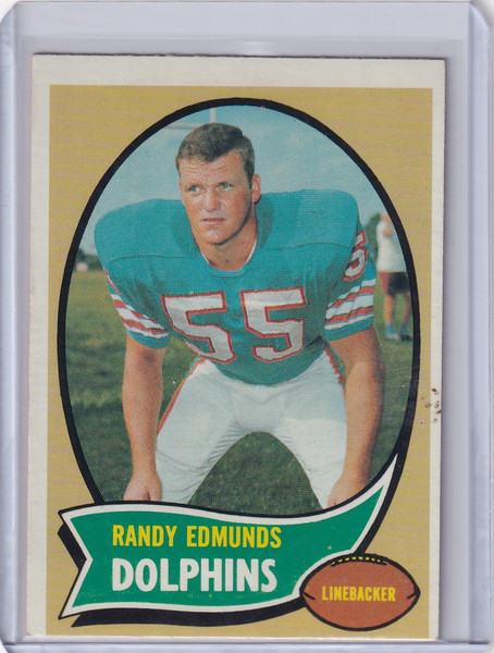 1970 Topps Football #34 Randy Edmunds RC - Randy Edmunds