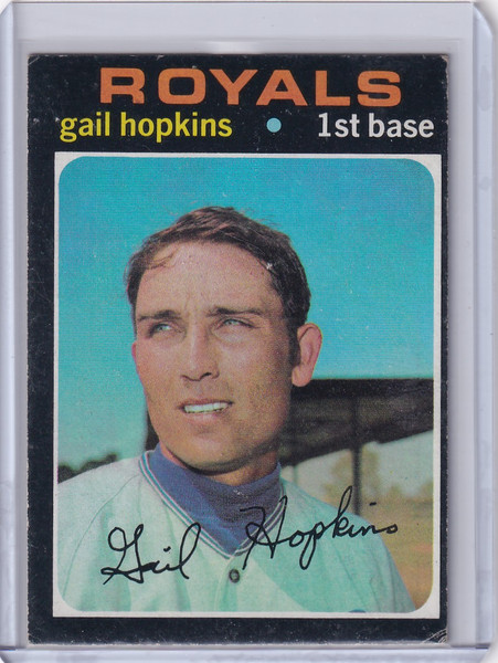 1971 Topps Baseball #269 Gail Hopkins - Kansas City Royals