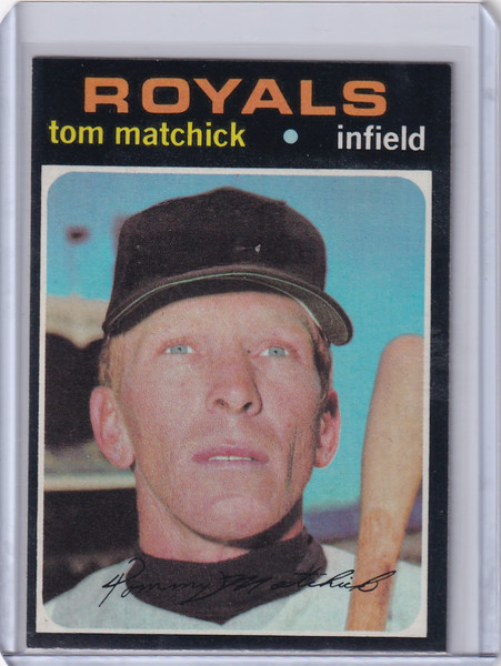 1971 Topps Baseball #321 Tom Matchick - Kansas City Royals