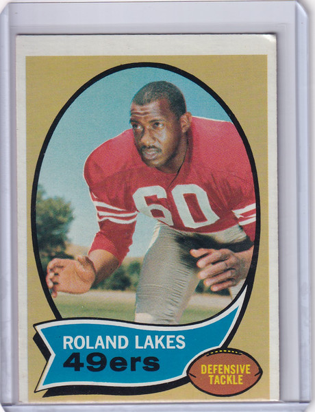 1970 Topps Football #27 Roland Lakes - San Francisco 49ers