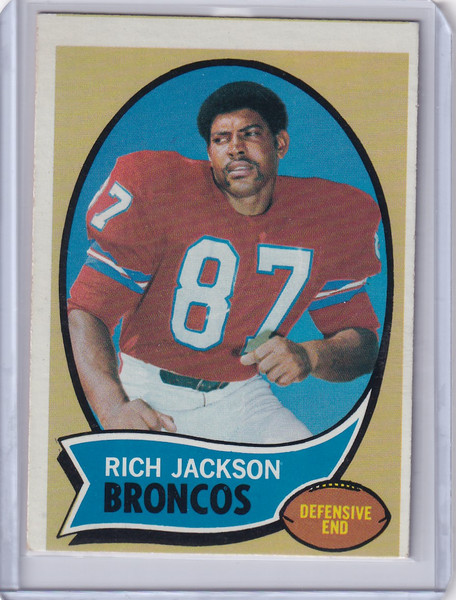 1970 Topps Football #95 Rich Jackson RC - Denver Broncos