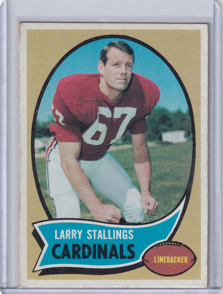 1970 Topps Football #112 Larry Stallings - St. Louis Cardinals