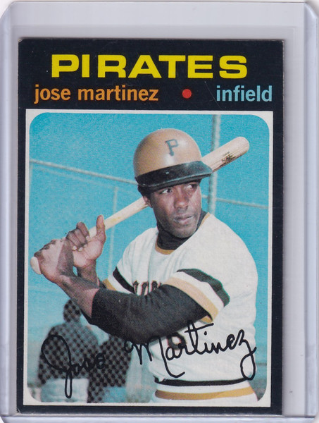 1971 Topps Baseball #712 Jose Martinez - Pittsburgh Pirates