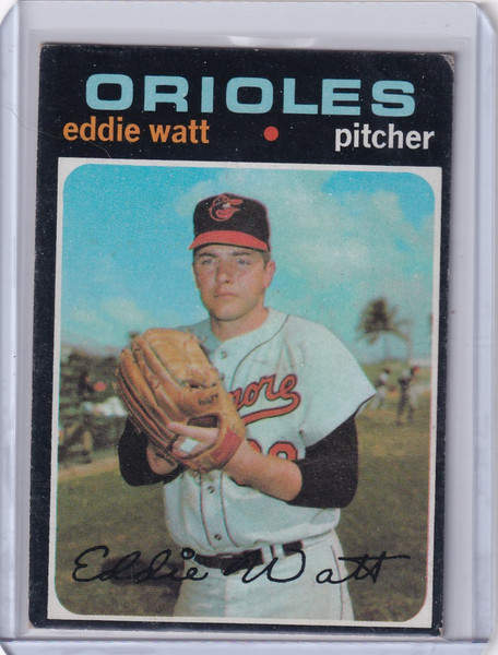 1971 Topps Baseball #122 Eddie Watt - Baltimore Orioles