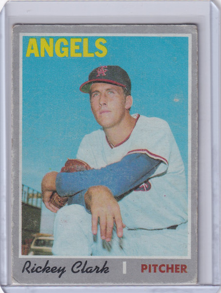 1970 Topps Baseball #586 Rickey Clark - California Angels RC