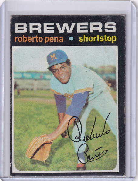 1971 Topps Baseball #334 Roberto Pena - Milwaukee Brewers
