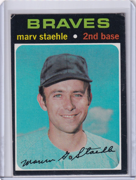 1971 Topps Baseball #663 Marv Staehle - Atlanta Braves