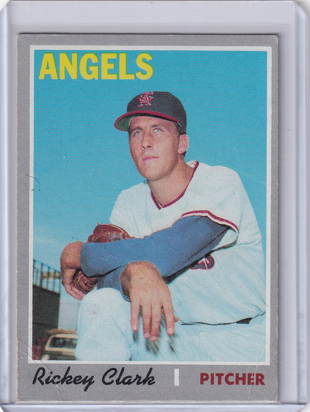 1970 Topps Baseball #586 Rickey Clark - California Angels RC