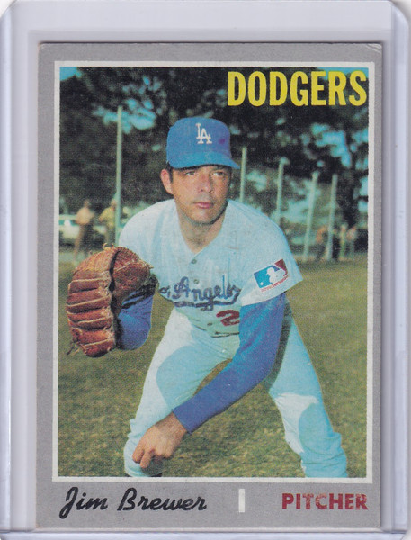 1970 Topps Baseball #571 Jim Brewer - Los Angeles Dodgers