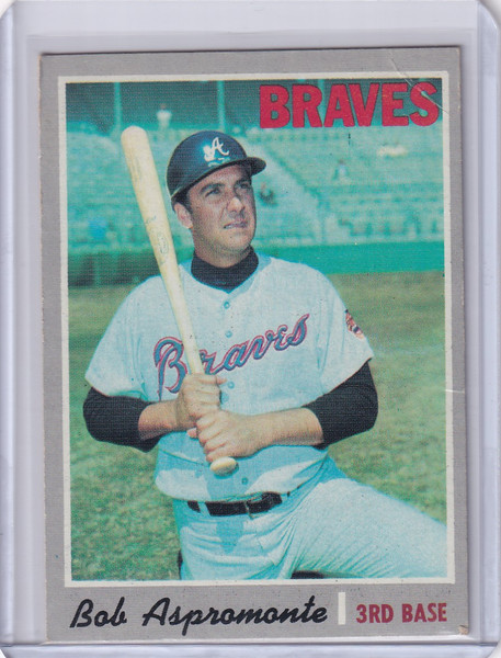 1970 Topps Baseball #529 Bob Aspromonte - Atlanta Braves