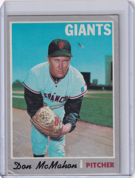 1970 Topps Baseball #519 Don McMahon - San Francisco Giants