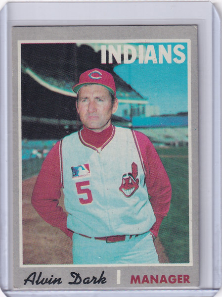1970 Topps Baseball #524 Alvin Dark - Cleveland Indians