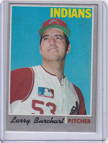 1970 Topps Baseball #412 Larry Burchart - Cleveland Indians