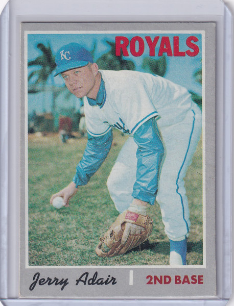 1970 Topps Baseball #525 Jerry Adair - Kansas City Royals