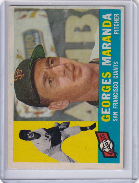 1960 Topps #479 Georges Maranda - San Francisco Giants RC