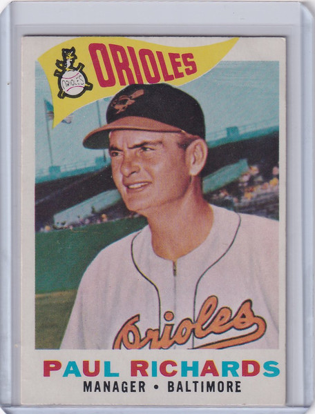 1960 Topps #224 Paul Richards - Baltimore Orioles