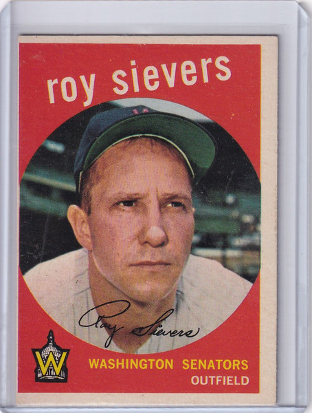 1959 Topps Baseball #340 Roy Sievers - Washington Senators