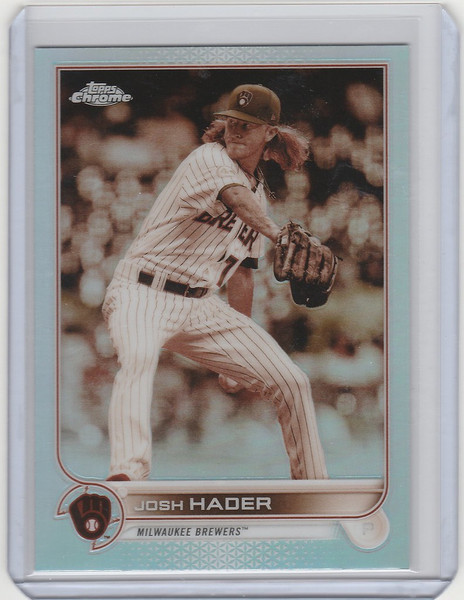 2022 Topps Chrome Sepia #119 Josh Hader - Milwaukee Brewers