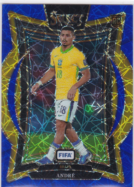 2024-25 Panini Select FIFA #64 Andre PC Blue Lazer Prizm