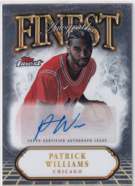 2025 TOPPS FINEST #FA-PW PATRICK WILLIAMS AUTO- CHICAGO BULLS