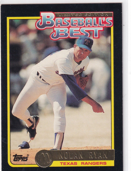 1992 TOPPS MCDONALDS #24 NOLAN RYAN- TEXAS RANGERS