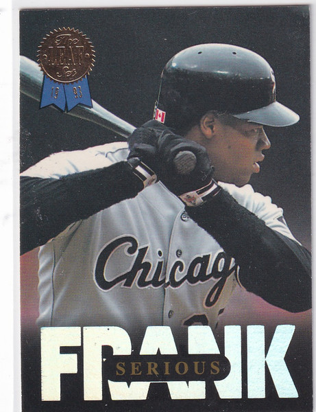 1993 LEAF #2 FRANK THOMAS SERIOUS- CHICAGO WHITE SOX