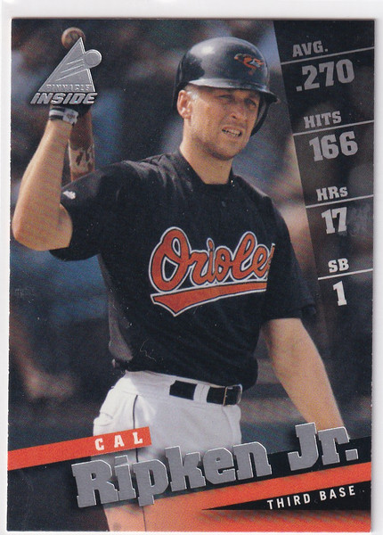 1998 PINNACLE #8 CAL RIPKEN JR INSIDE- BALTIMORE ORIOLES