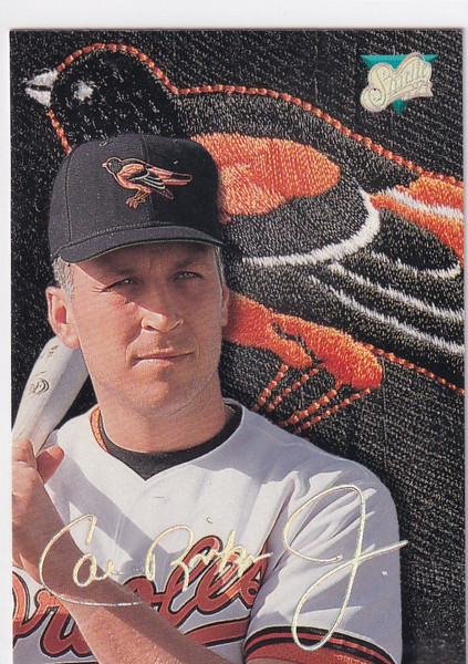 1993 LEAF #80 CAL RIPKEN JR LOGO- BALTIMORE ORIOLES