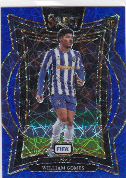 2024-25 Panini FIFA Select # 49 William Gomes RC Blue Lazer Prizm