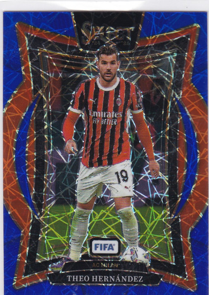 2024-25 Panini FIFA Select #41 Theo Hernandez Blue Lazer Prizm AC Milan