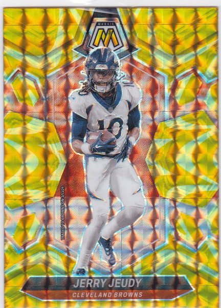 2024 Panini Mosaic #53 Jerry Juedy Reactive Yellow Broncos