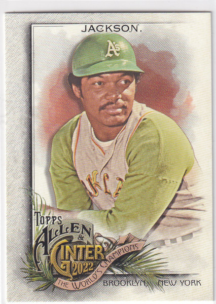 2022 TOPPS ALLEN & GINTER #5 REGGIE JACKSON THE WORLD CHAMPION- OAKLAND ATHLETIC