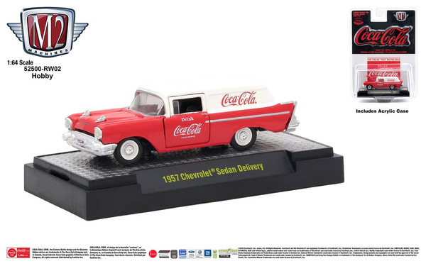M2 Machines Coca-Cola Release HOBBY RW02 1957 Chevrolet Sedan Delivery 18-12