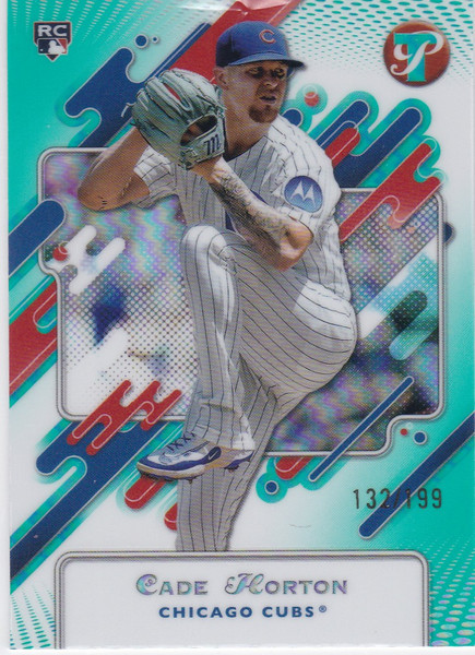 2025 Topps Pristine #107 Cade Horton Aqua Encased Refractor /199 Cubs Rookie RC