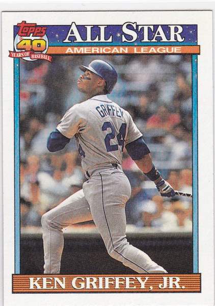 1991 Topps #392 Ken Griffey Jr All Star Seattle Mariners