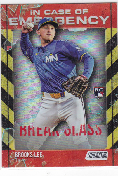 2025 Topps Stadium Club#Ice-20 Brooks Lee RC In Case of Emergency Twins