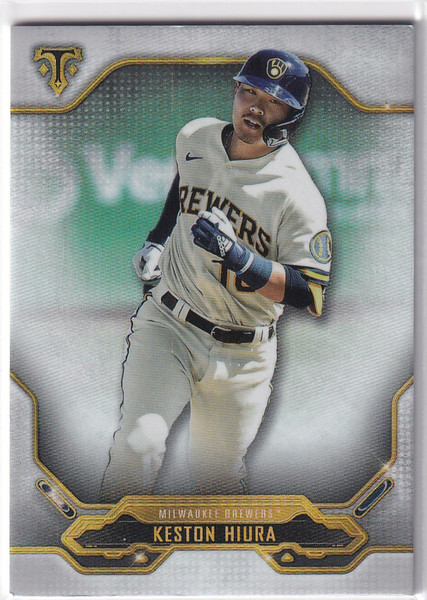 2020 TOPPS TRIPLE THREADS #50 KESTON HIURA- MILWAUKEE BREWERS