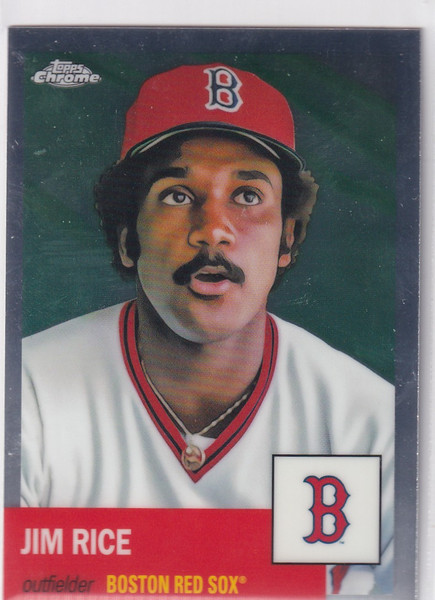 2022 TOPPS CHROME PLATNIUM #398 JIM RICE- BOSTON RED SOX