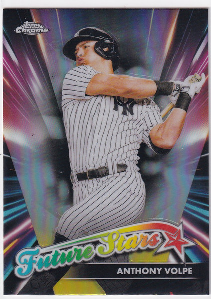 2024 TOPPS CHROME #FS-5 ANTHONY VOLPE FUTURE STARS- NEW YORK YANKEES