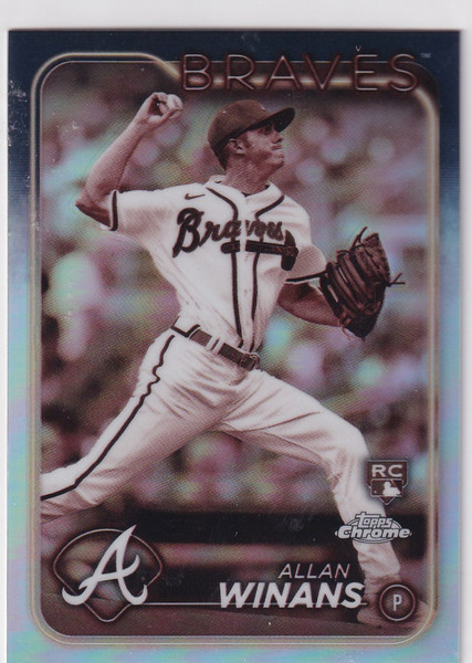 2024 TOPPS CHROME #249 ALLAN WINANS SEPIA REFRACTOR- ATLANTA BRAVES
