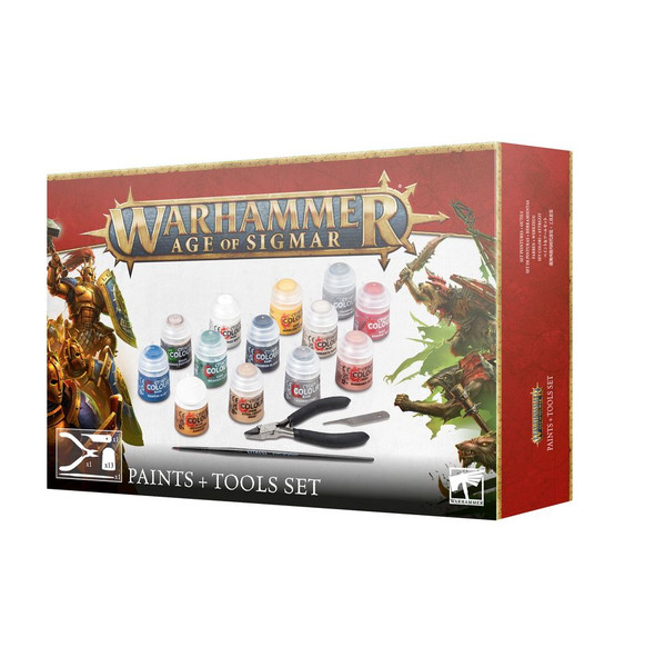 Warhammer: AOS PAINTS+TOOLS ENG/SPA/PORT/LATV/ROM