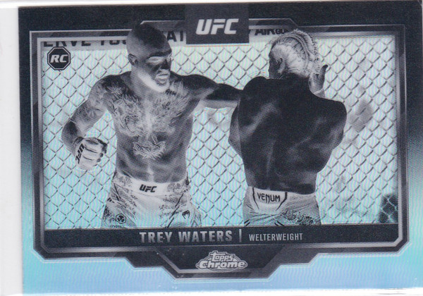 2025 Topps Chrome UFC # 48 Trey Waters Negative RC