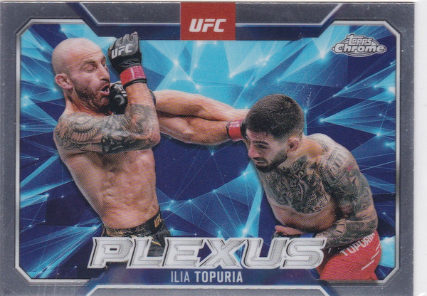 2025 Topps Chrome UFC # PLX-6 Ilia Topuria Plexus