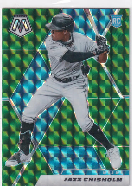 2021 MOSAIC #243 JAZZ CHISHOLM GREEN REACTIVE- MIAMI MARLINS